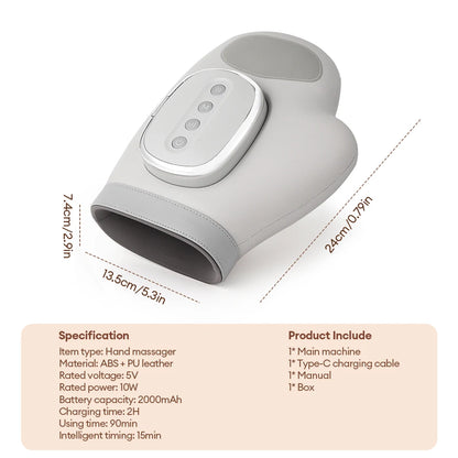 Heated Air Compression Hand Massager